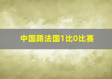 中国踢法国1比0比赛