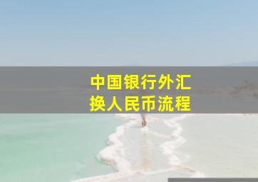 中国银行外汇换人民币流程