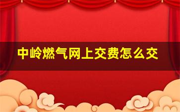 中岭燃气网上交费怎么交