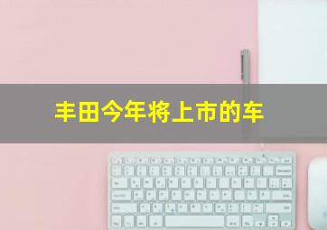 丰田今年将上市的车