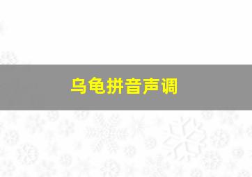 乌龟拼音声调