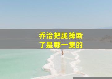 乔治把腿摔断了是哪一集的