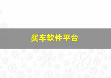 买车软件平台