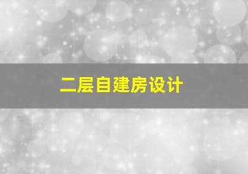 二层自建房设计