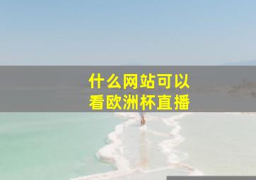 什么网站可以看欧洲杯直播