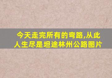 今天走完所有的弯路,从此人生尽是坦途林州公路图片