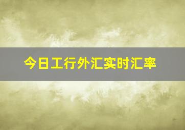 今日工行外汇实时汇率