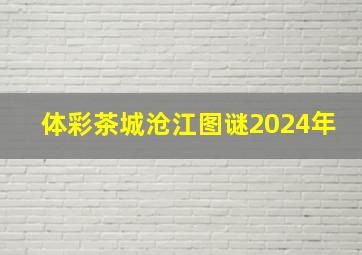 体彩茶城沧江图谜2024年