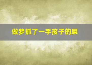 做梦抓了一手孩子的屎