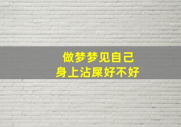 做梦梦见自己身上沾屎好不好