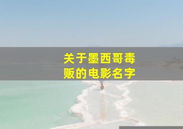 关于墨西哥毒贩的电影名字