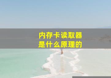 内存卡读取器是什么原理的