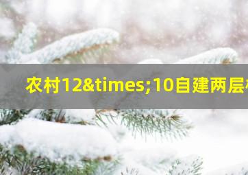 农村12×10自建两层楼