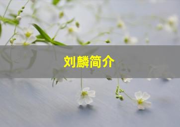 刘麟简介