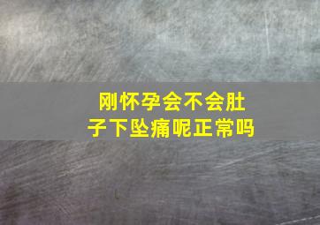 刚怀孕会不会肚子下坠痛呢正常吗