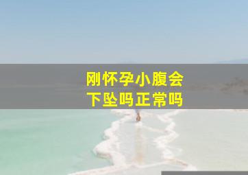 刚怀孕小腹会下坠吗正常吗