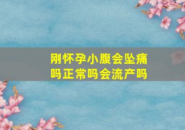 刚怀孕小腹会坠痛吗正常吗会流产吗