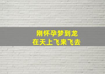 刚怀孕梦到龙在天上飞来飞去