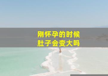 刚怀孕的时候肚子会变大吗