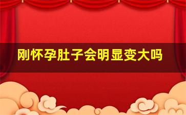 刚怀孕肚子会明显变大吗