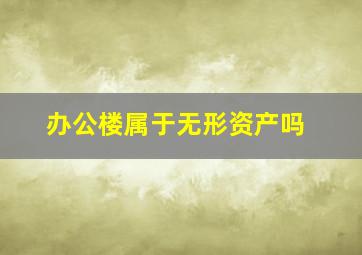 办公楼属于无形资产吗