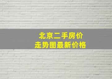 北京二手房价走势图最新价格