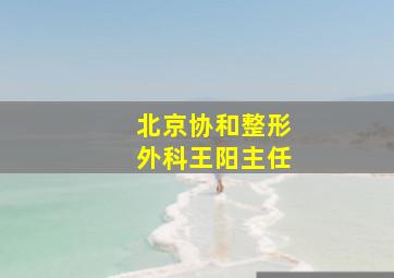 北京协和整形外科王阳主任