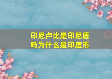 印尼卢比是印尼盾吗为什么是印度币