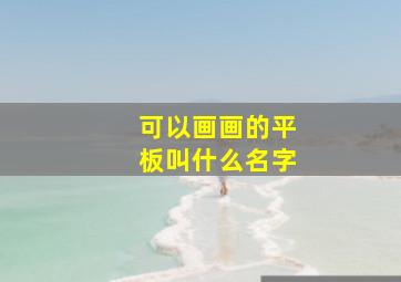 可以画画的平板叫什么名字