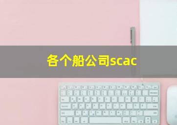 各个船公司scac