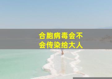 合胞病毒会不会传染给大人