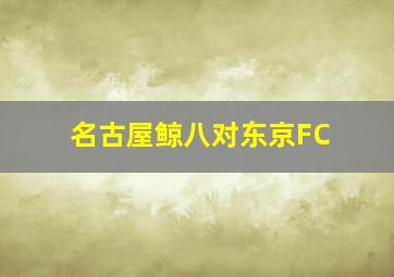 名古屋鲸八对东京FC