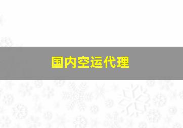 国内空运代理