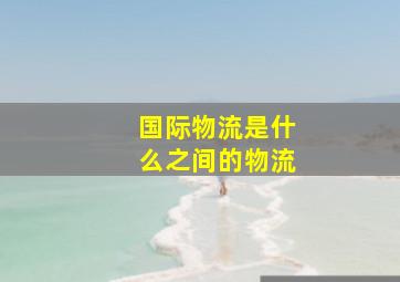 国际物流是什么之间的物流