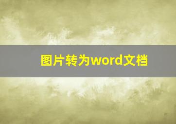 图片转为word文档