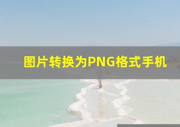 图片转换为PNG格式手机