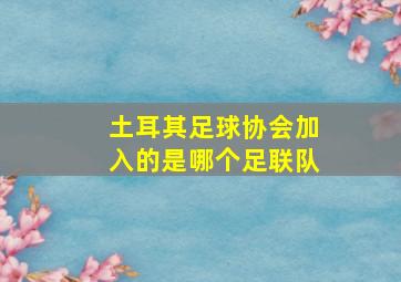 土耳其足球协会加入的是哪个足联队