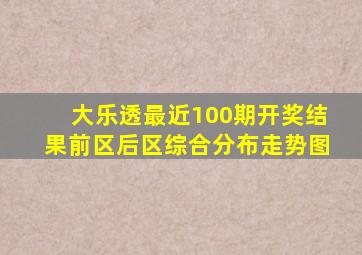 大乐透最近100期开奖结果前区后区综合分布走势图