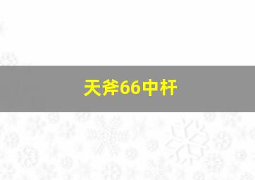 天斧66中杆