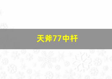 天斧77中杆