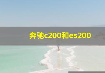 奔驰c200和es200