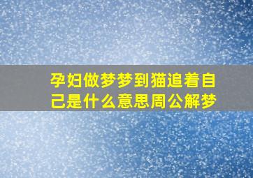 孕妇做梦梦到猫追着自己是什么意思周公解梦