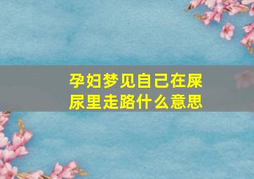 孕妇梦见自己在屎尿里走路什么意思