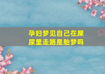 孕妇梦见自己在屎尿里走路是胎梦吗