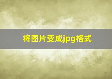 将图片变成jpg格式