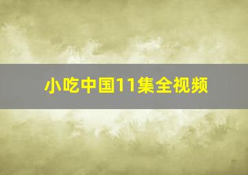 小吃中国11集全视频