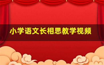 小学语文长相思教学视频