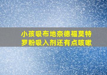 小孩吸布地奈德福莫特罗粉吸入剂还有点咳嗽