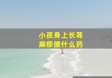 小孩身上长荨麻疹擦什么药