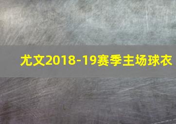 尤文2018-19赛季主场球衣